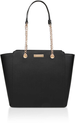 carvela black quilted bag