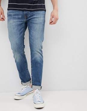 Levi's 512 slim tapered low rise jeans in zonkey light wash