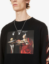 Thumbnail for your product : Off-White Caravaggio graphic-print cotton-jersey jumper