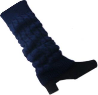 Bodhi2000® Womens Winter Knitted Twist Leg Warmers Knee High Boot Socks Cuffs