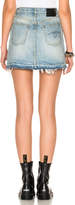 Thumbnail for your product : R 13 for FWRD Exclusive High Rise Destroyed Mini Skirt