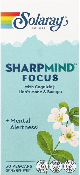 Solaray SolaraySharpMind™Focus,30Vegcaps