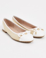 Thumbnail for your product : Dune hastings ballet flats in natural