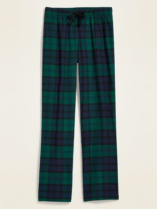 purple and green plaid pants