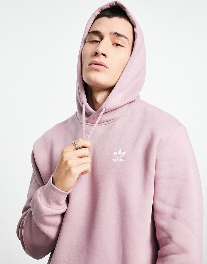 adidas Essentials hoodie in magic mauve - ShopStyle