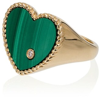Yvonne Léon 9kt Gold, Emerald And Diamond Ring