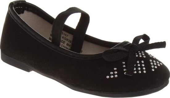 KensieGirl KensieGirlToddlerBallerinas,PatternBlack,6