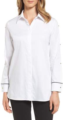 Ming Wang Split Sleeve Shirt