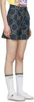 Thumbnail for your product : Gucci Blue Jumbo GG Denim Shorts