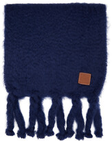 Thumbnail for your product : Loewe Blue Mohair Scarf