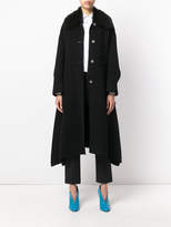 Thumbnail for your product : Fendi fur trimmed oversize coat