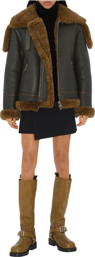 Burberry Shearling Aviator Jacket