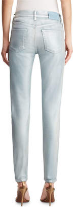 Ralph Lauren Collection 400 Matchstick Bleached & Metallic-Coated Jeans