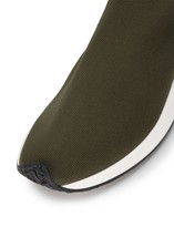 Thumbnail for your product : Joshua Sanders Khaki Fly To Los Angeles sock sneakers