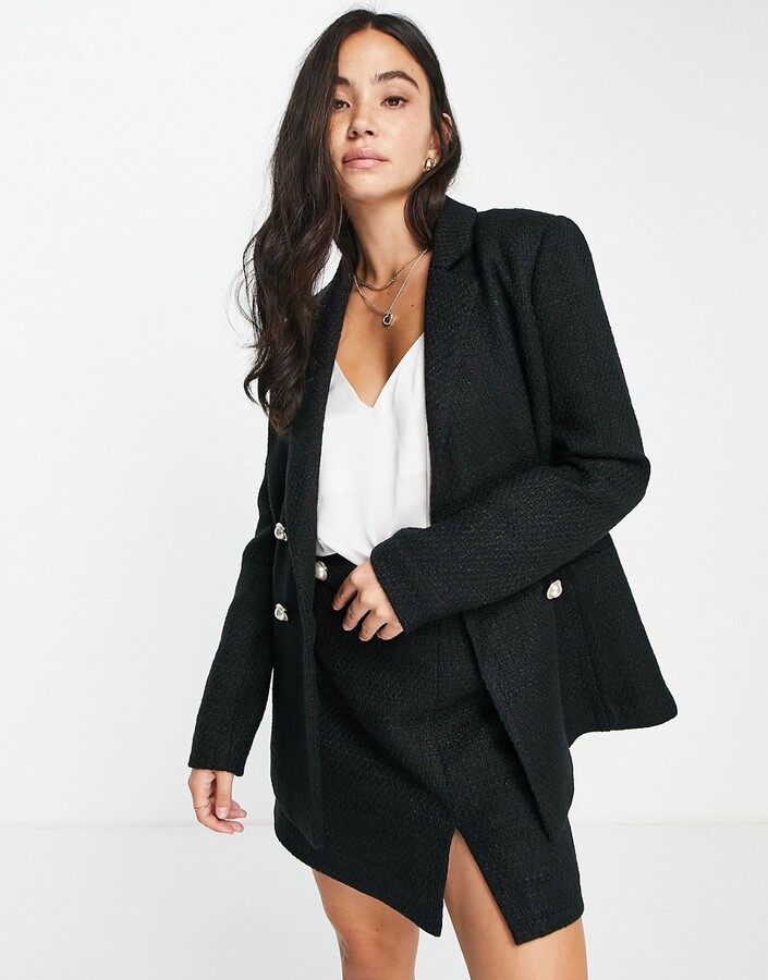 black textured blazer