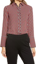 Thumbnail for your product : Anne Klein Stripe Oxford Shirt