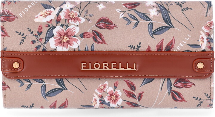 Fiorelli Women’s Diana Double Sided Clutch Wallet, Brown Floral