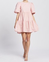 Thumbnail for your product : Atmos & Here Atmos&Here - Women's Pink Mini Dresses - Amora Cotton Mini Dress - Size 12 at The Iconic