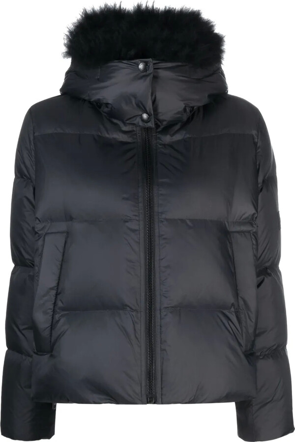 Yves Salomon Detachable-Hood Zipped Puffer Jacket