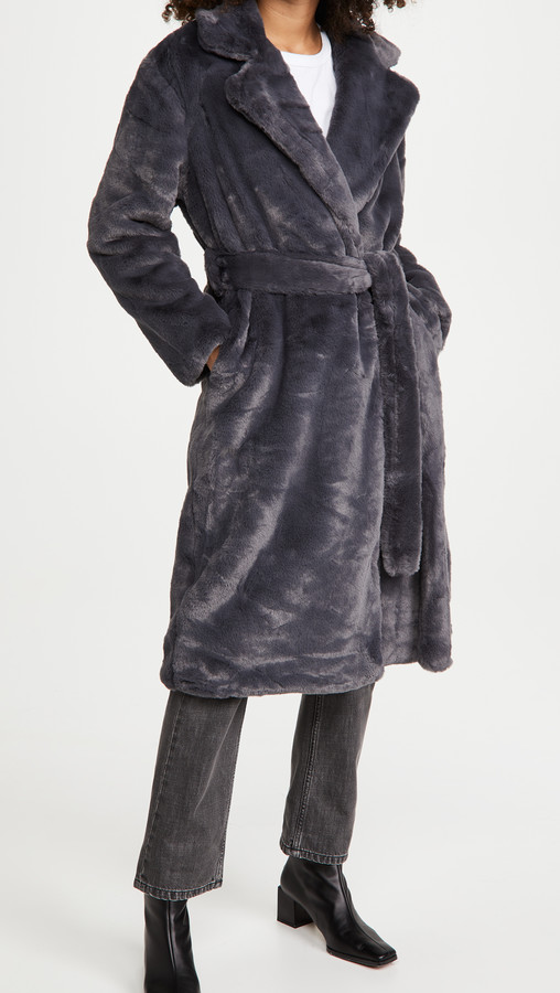 Apparis Mona Wrap Coat - ShopStyle