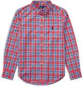Thumbnail for your product : Polo Ralph Lauren Boys' Poplin Plaid Shirt - Big Kid