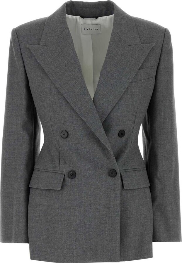 Givenchy Double Breasted Straight Hem Jacket