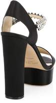 Thumbnail for your product : Jimmy Choo Santina Embellished Satin Platform Sandals