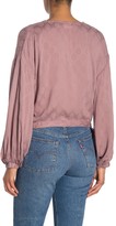 Thumbnail for your product : Mustard Seed Side Tie Woven Blouse