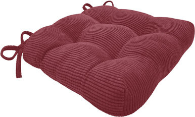 Kate Aurora Luxe Living Plush Stain Resistant Chair Cushions/Pads With Tear Proof Ties, 4pc -