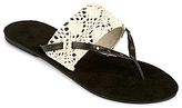 Thumbnail for your product : JCPenney Crochet Shield Flip Flops