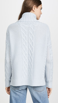 TSE Cowl Neck Cashmere Poncho Sweater