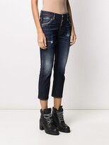 Thumbnail for your product : DSQUARED2 Patch Detail Cropped Jeans