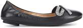 Thumbnail for your product : Marc Jacobs Willa Bow leather ballerinas