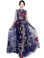 Thumbnail for your product : Valentino Embroidered Tulle Dress