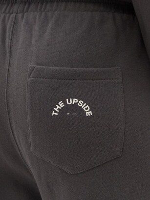 The Upside Major Logo-print Cotton-jersey Track Pants - Black
