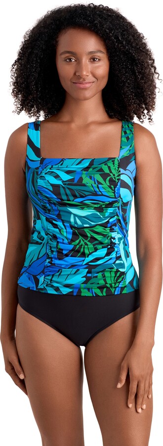 Shape Solver Squareneck Tankini Swimsuit Top