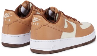 Nike Air Force 1 Low leather-trimmed sneakers