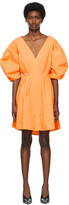 Thumbnail for your product : MSGM Orange Ballooned Sleeve Dress