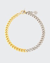 Thumbnail for your product : Ben-Amun Two-Tone Link Necklace in Gold/Silver
