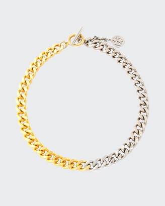Ben-Amun Two-Tone Link Necklace in Gold/Silver