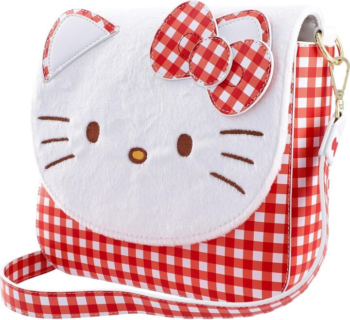 + Hello Kitty crystal-embellished silver-tone tote