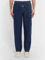 Thumbnail for your product : Vilebrequin Pacha Wide-Leg Linen Drawstring Trousers