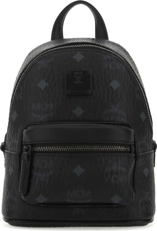 MCM Logo-Print Backpack