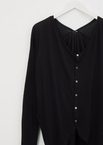 Thumbnail for your product : Pas De Calais Cotton Cardigan Top Black