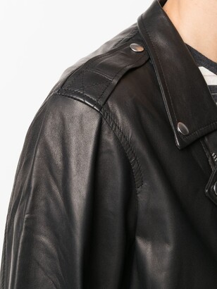 Giorgio Brato Leather Biker Jacket