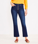 Thumbnail for your product : LOFT Petite High Rise Kick Crop Jeans in Refined Dark Indigo Wash