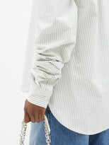 Thumbnail for your product : MM6 MAISON MARGIELA Convertible Striped Cotton-poplin Shirt