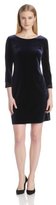 Thumbnail for your product : Donna Morgan Women's Velvet Shift Dress with Beaded Cuff