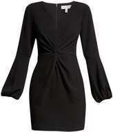 Thumbnail for your product : Dress the Population Rylee Knot-Front Long-Sleeve Dress