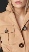Thumbnail for your product : Burberry Bonded Nubuck Box-pleat Pocket Coat